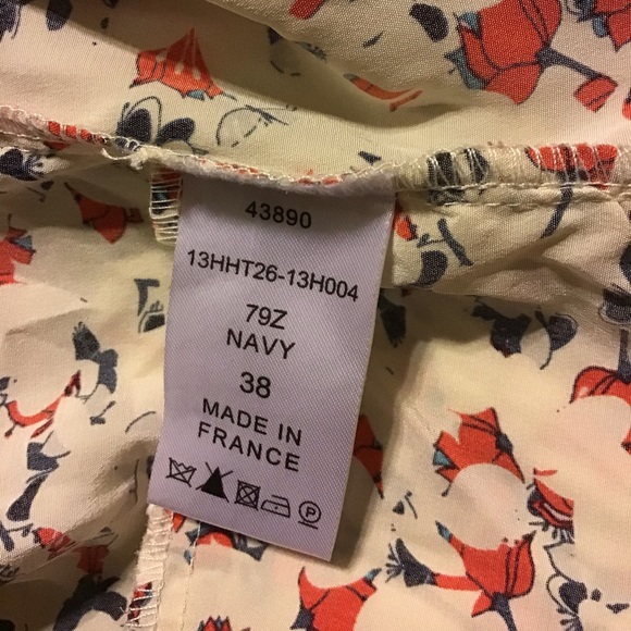 Silk Floral mini dress Made in France - Picture 6 of 8